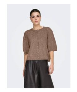 JDY Cardigan med perlemor knapper kortærmet